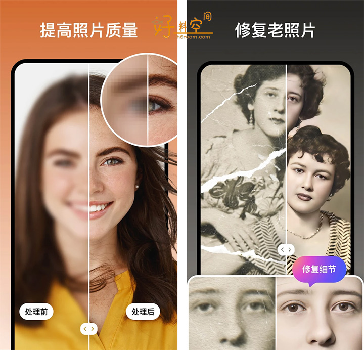 图片[1]-AI Photo Enhancer-Ai照片增强修复 v1.4.3 解锁高级版-好料空间