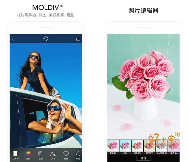 图片[1]-MOLDIV多功能照片编辑-拼图-自拍相机 v3.5.3 解锁Pro专业版-好料空间